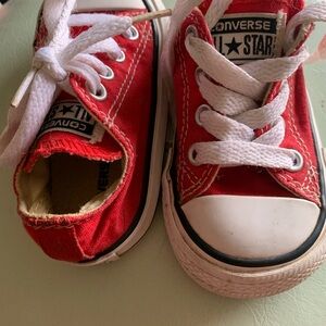 Baby Converse Red All Star Sneakers